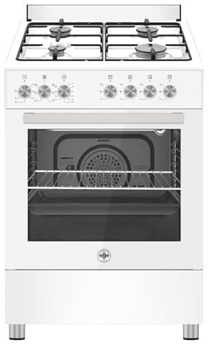 Bertazzoni La Germania SE664EB/24 Cuisinière Electrique Gaz Blanc