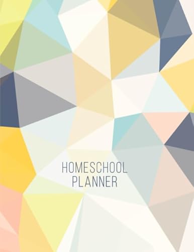 Homeschool Planner: Daily Assignment Tracker and Record Book For One Student | Academic Calendar Year | Minimalist Abstract Pattern (Homeschooling Family Organizer)
