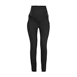 Taillenumfang von 83,8 cm Love2Wait Business Umstandshose SOPHIA - elastischer Jersey washed, Schwarz, 3XL