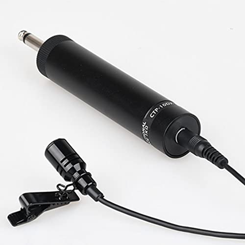 EXCEART Kit de Microfone de Lapela Lapela Clip- on Lav Mic para O Desempenho 10M Fio Condensador Omn