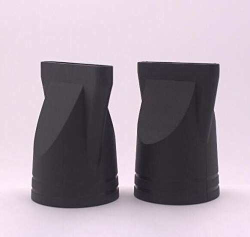 2Pcs Black Plastic Salon Replacement Hair Dryer Drying Concentrator Hair Styling Tool Hood Cover Only Fit For The Nozzle Outer Diameter Is 4.5Cm #TOP7