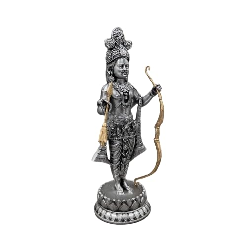 Idole Ram Lalla Ayodhya en résine de 16,3 cm pour temple intérieur - 3