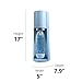 SodaStream - Terra Sparkling Water Maker | VALUE BUNDLE | CQC CO2 system | Includes 2x CO2 Cylinders, 3x 32 Fl Oz Dishwasher Safe Bottles, 2x Bubly Flavor Drops | Combine with Flavors | Misty Blue