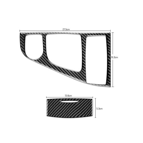 Panel de cambio de marchas elegante en fibra de carbono para Infiniti Q50 Q60 2013-2020 4