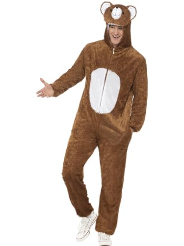 Costume d'ours Smiffys avec combinaison pantalon à capuche pour s'habiller vite