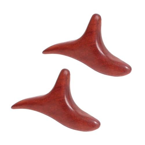 SHIDXIB 2Pcs Thai Reflexology Master Hand Foot Stress Reliever Ergonomic Wing Massager Wooden SPA Therapy Tool Vibrant Massage Tools Wooden Crafts