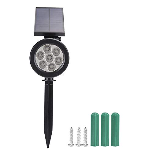 MMABEUTF Para Solar, para un spotlight de 7Led, impermeable ajustable, para el paisaje de la césped del patio del jardín al aire libre