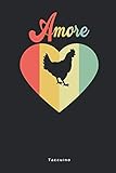  Amore - Taccuino: Pollo Gallo Taccuino Journal - libretto d\'appunti - blocco - notes - quaderno - agendina - Giornale per uomini e donne - Amore Per ... Vintage Battito Colori - 110 pagine allineate