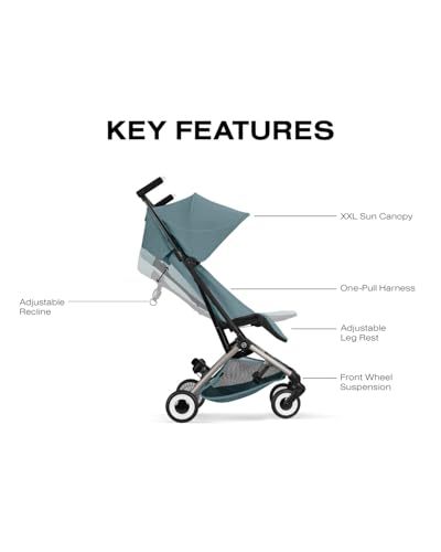 Image of LIBELLE Ultra Lightweight Travel Stroller - Stormy Blue