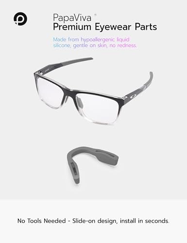 Image of 2 Pieces Replacement Nose Pads for Oakley Activate OX8173 / Activate Asian Fit OX8169F - Grey + Black Asian Fit