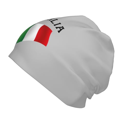 Italia Italy Italian Flag Children Hip Hop Knitted Hat Kids Elastic Leisure Knit Cap Warm Sleep Beanies Black 6