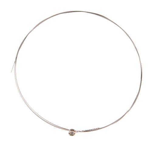 Edelstahl Gitarre Saiten Akustikgitarrensaiten Ersatzsaiten Stahlsaiten Silber - 1E