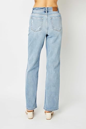 Judy Blue Women's High Waisted Straight Leg Jeans3