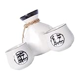 VINTORKY 1Satz Japanisches Sake Set aus Teilig Becher Kanne Weinbecher Set für Zuhause Bar oder Restaurant und Geschmacklos