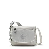 Cinturino regolabile Kipling Sabian - Mini borsa a tracolla, Metallizzato brillante., 7.75\'\'L x 5.75\'\'H x 3.25\'\'D