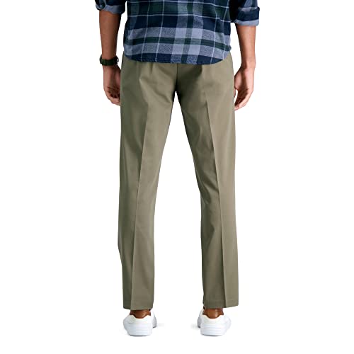 Image of Haggar Men's Iron Free Premium Khaki Straight Fit Flat Front Pants