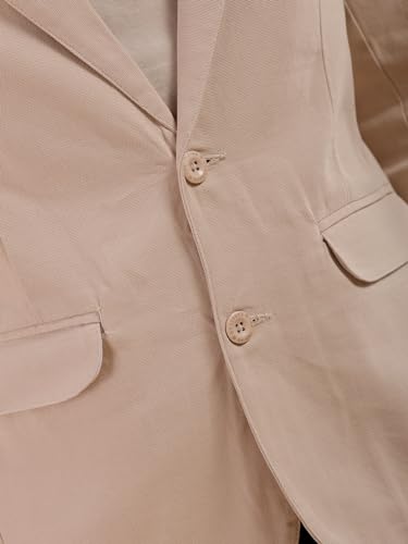 Image of The Indian Garage Co Men Slim Fit Solid Single Breasted Blazers