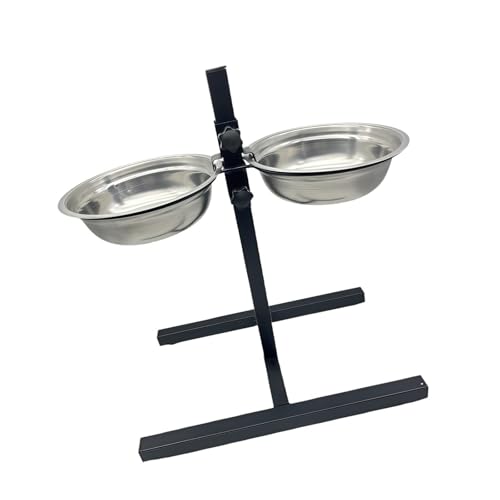 Bothyi Elevated Bowl Stand Adjustable Height Feeding Station Upgrade Bowl Stand for Indoor Cats