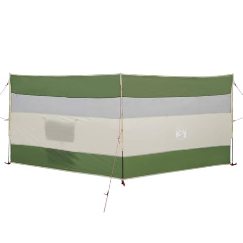 vidaXL Cortaviento de Camping Impermeable Verde 340x130 cm