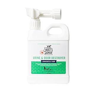 SKOUT'S HONOR Pet Urine & Odor Destroyer Concrete & Turf - Professional Strength, Plant-Powered, Cruelty-Free Urine Eliminator for Concrete, Turf, and Outdoor Living Spaces 32 oz.