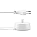 Aukru Cargador de Cepillo de Dientes Eléctrico para tecnología Braun 3757 3709, Cargador de Viaje de Repuesto para Oral B Pro 750/2000/2500/2 2900/2 2500 y Smart 4 4000N/4 4500（Blanco 220V）