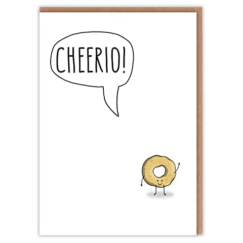 Funny Leaving Card - Cheerio Farewell Wishes Cover