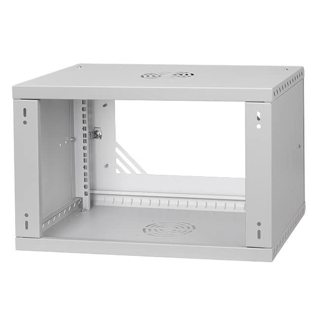 Armoire Rack 19" 6U, 350mm, Porte en Verre, Gris RC19-6U-350GG