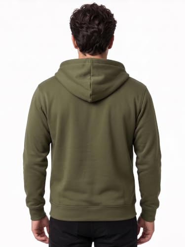 Image of XENOVAURBAN Zipper Hoodie for Men /Women | Unisex fit Cotton Fleece Hooded Sweatshirt - Zipper