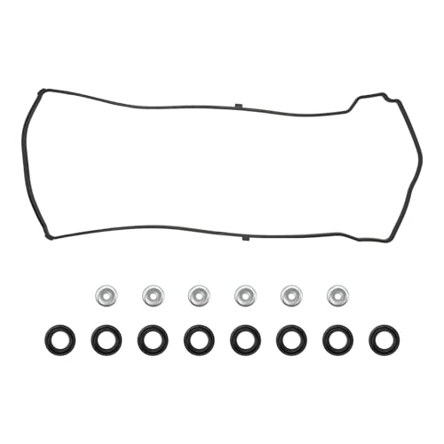 Image of PHILTOP Valve Cover Gasket Set Fit for Honda CR-V 2002-2014, Accord 2003-2012, Acura TSX 2004-2014, Element 03-11, RDX 07-12, Civic 02-15, RSX 02-06, Crosstour 12-15 2.0L 2.4L, VS50614R, 12341-R40-A00