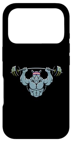 �W���̋ؗ̓t�@���̂��߂�Rhinoceros�E�G�C�g���t�e�B���O�O���t�B�b�N�B �X�}�z�P�[�X iPhone 17 Pro �p