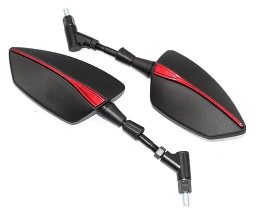 Retrovisores para moto Suzuki GSR750 con acabado premium rojo