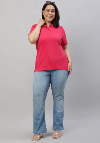 Image of Wear Your Opinion Womens Plus Size Polo Collar Neck T-Shirt Top