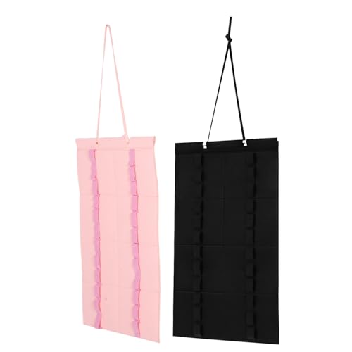 Soporte de pared para 12 cinturones evita arrugas organizador colgante negro rosa de karate