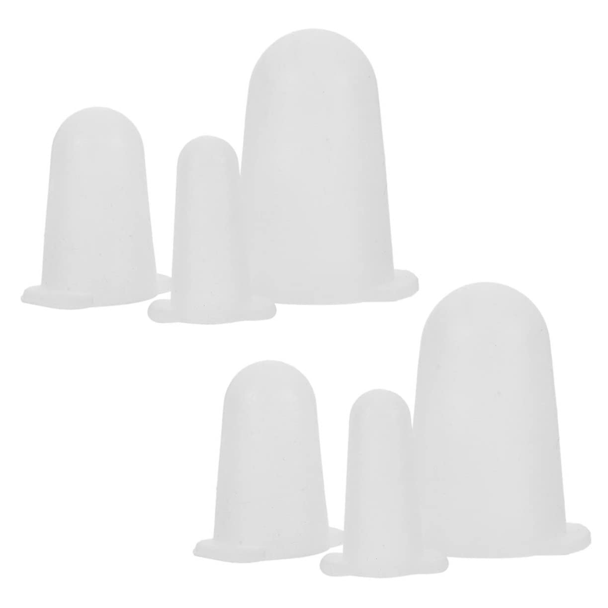 De Puntas para Decorar Pasteles Silicona Flexible 3 Tamaños (pequeño, Mediano, Grande) Reutilizables para Manga Pastelera Protección y Decoración En Repostería Juego 6 Piezas