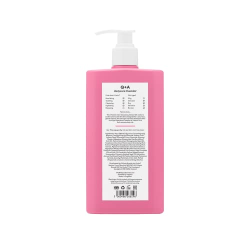 Q+A Vitamin A.C.E Cleansing Shower Oil (250ml), Cleansing Oil Shower Gel Alternative, Body Care - Image 2