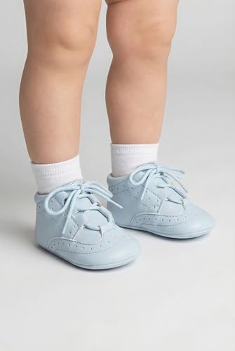 Chaussures de baptême bébé garçon style Brogue à lacets - 2