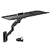 Mount-It! Keyboard Wall Mount with Pole Option, Adjustable Keyboard and Mouse Tray with Spring Arm, Full Motion Swivel Tilt Extension, Ergonomic Workstation for Medical, Office, and Sim Racing