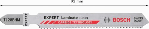 Lame de scie sauteuse T 128 BHM BOSCH 92 mm Spécial stratifié Carte de 3 2608900542 - vue 4