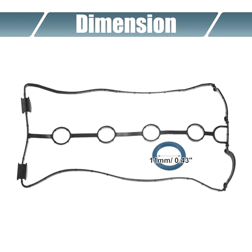 Image of uxcell 1 Set Valve Cover Gasket Replacement for Chevrolet Aveo 2004-2008 No.96353002 Black