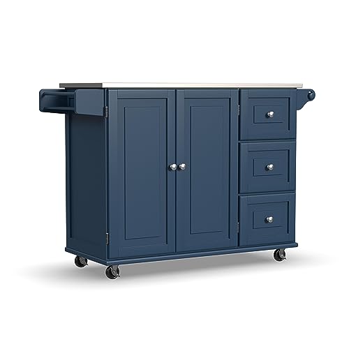 Homestyles Mobile Kitchen Island Cart with...