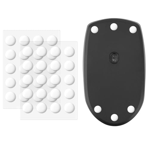 MOSISO 40 Dot Mouse Skates High-Density PTFE with Rounded Edges Superior Smooth & Quiet Performance Wear-Resistant Enhanced Control Compatible with Glass & Cloth Mouse Pads White