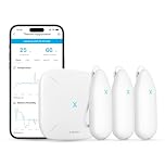 X-Sense Smart WiFi Hygrometer Thermometer, Wireless Temperature Monitor Humidity Sensor with Notification Alert, Free Data Storage Export, Compatible with Alexa, for Greenhouse, Home, Office