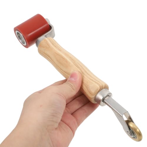 Rodillo de presión doble cabezal de madera ligera y silicona 4