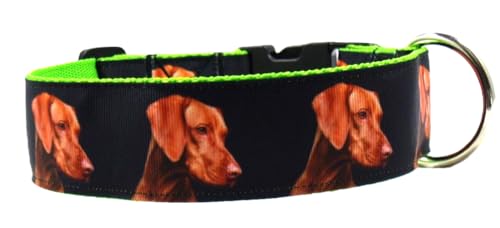 Halsband Magyar Vizsla Größe M bis 45 cm Halsumfang, 4 cm breit, stufenlos verstellbar