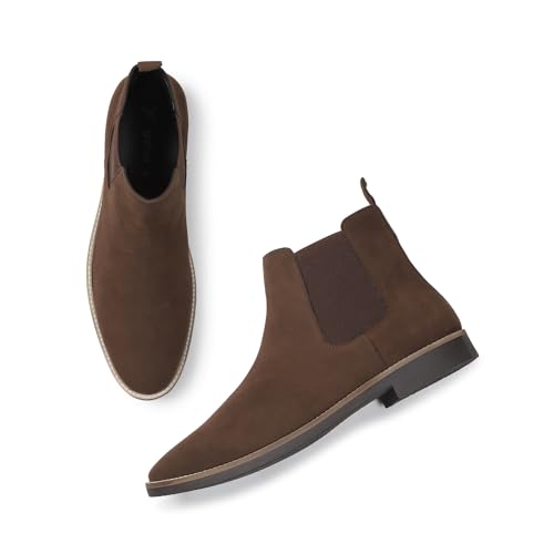 Image of YOHO Comfortable Boots For Men | Extra Cushioned Foot Bed And Skin Friendly Ankle Boot With Low Heels | PU Finish Material | Trendy, Stylish & Casual Boots | Winter, Snow & Holiday Outings