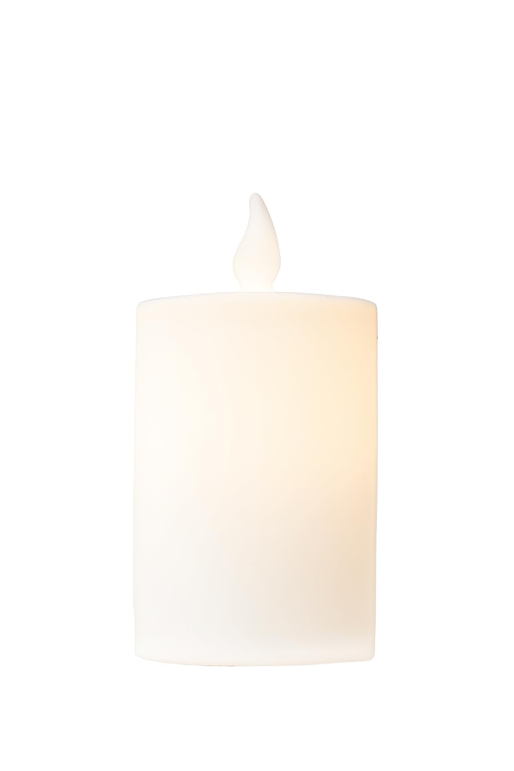8 seasons design Dekoleuchte Kerze Shining Candle 60 cm (Weiß), E27-Fassung, RGB LED Farbwechsel, dimmbar, mit Fernbedienung - wetterfest – für außen & innen (Weihnachtsbeleuchtung, Dekolicht)