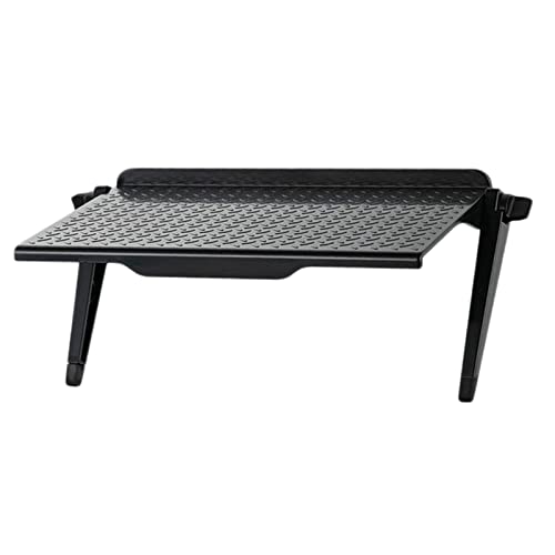 Merishopp pp TV Top Shelf Screen Storage Bracket Rack L 11.81x4.45 inch Black