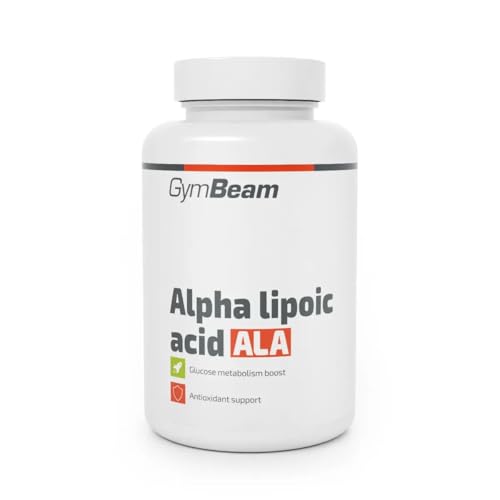 GymBeam Alpha Liponsäure Kapseln - Unterstützt Enzymatische Reaktionen & Glutathion-Bildung praktische Kapseln geeignet für Veganer und Vegetarier 90 caps