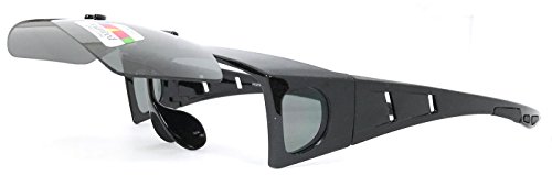 VeryHobby® Polarized FLIP UP FIT OVER Sunglasses Cover Rx Glasses Side Shield3