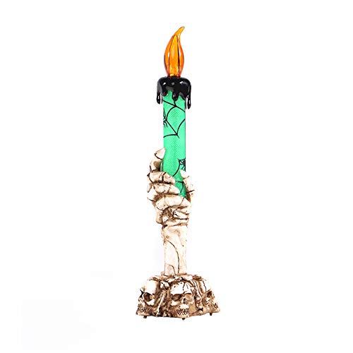 Preisvergleich Produktbild JIUJ Halloween-Teelichter, Kerzenlichter, Kammer-Themenpartys, Geisterhaus-Atmosphäre Requisiten grün